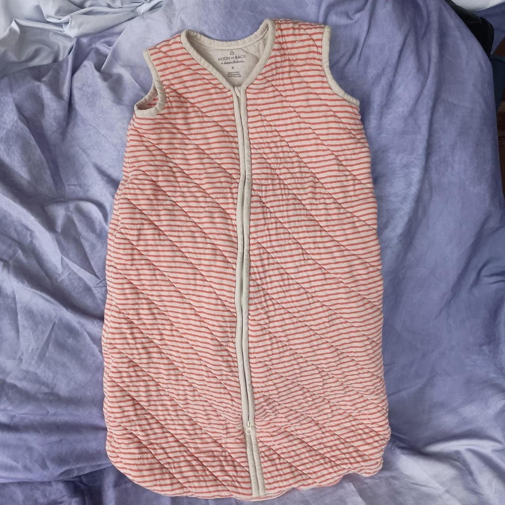 Moon and Back by Hanna Andersson Quilted Striped Baby Sleep Sack